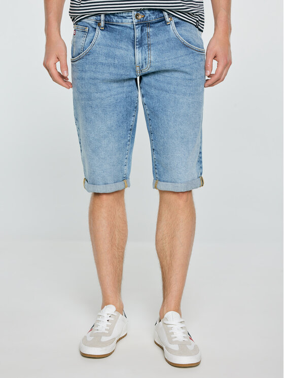 BIG STAR BIG STAR Kurtka jeansowa CONNER Niebieski Basic Fit