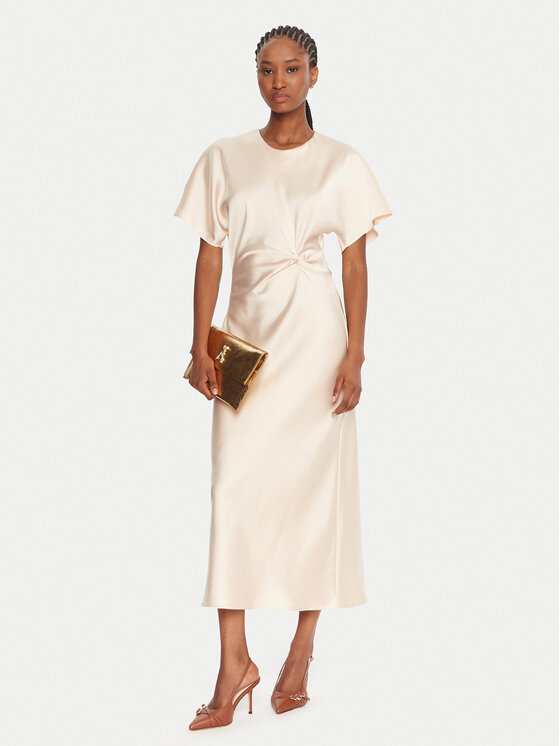 Rinascimento Rinascimento Coctailkleid CFC0125718003 Beige Regular Fit