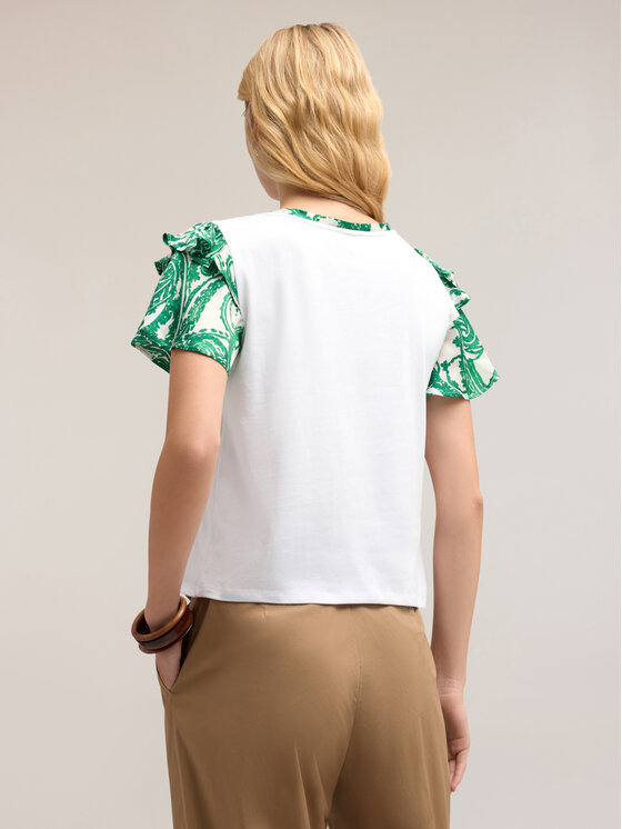 Motivi Motivi T-Shirt G353W003398N0S1 Zielony Regular Fit