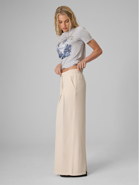 4F 4F Teplákové nohavice APRES SEA Biela Loose Fit