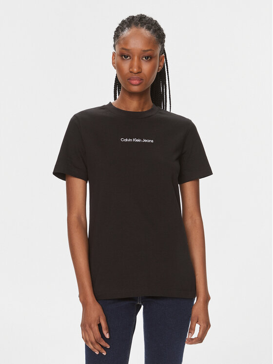 Calvin Klein Jeans Calvin Klein Jeans Tricou J20J221065 Negru Regular Fit