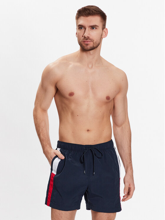 Tommy Hilfiger Tommy Hilfiger Peldšorti UM0UM02730 Tumši zils Slim Fit