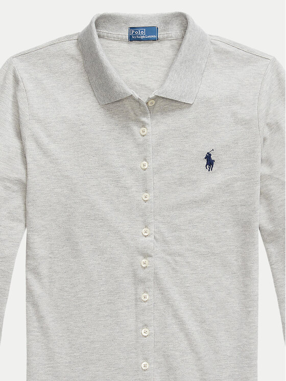 Polo Ralph Lauren Polo Ralph Lauren Srajca 211941176001 Siva Slim Fit