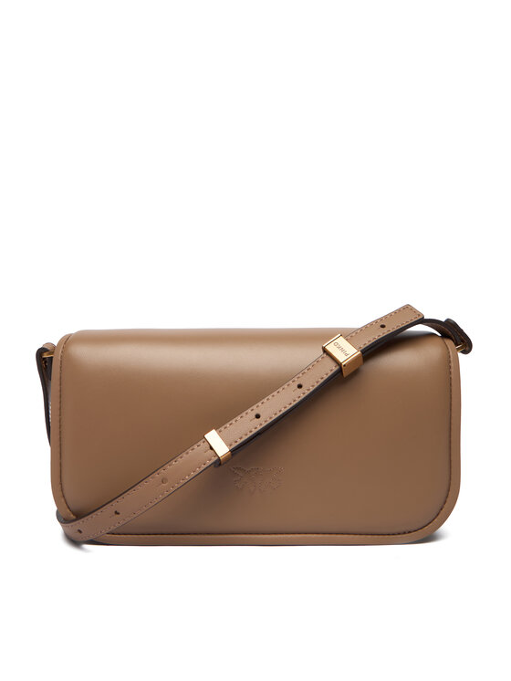 PINKO PINKO Дамска чанта Love Box Baguette Al 25-26 PLTT 105083 A26L Кафяв