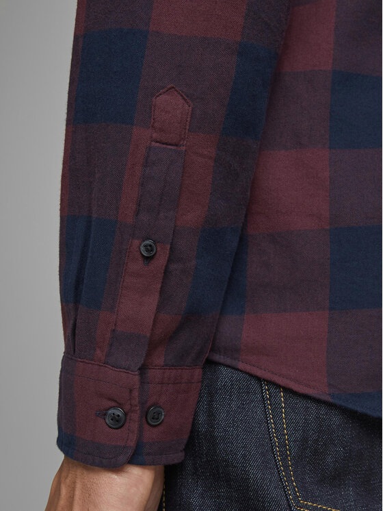 Jack & Jones Jack & Jones Koszula 12181602 Granatowy Slim Fit