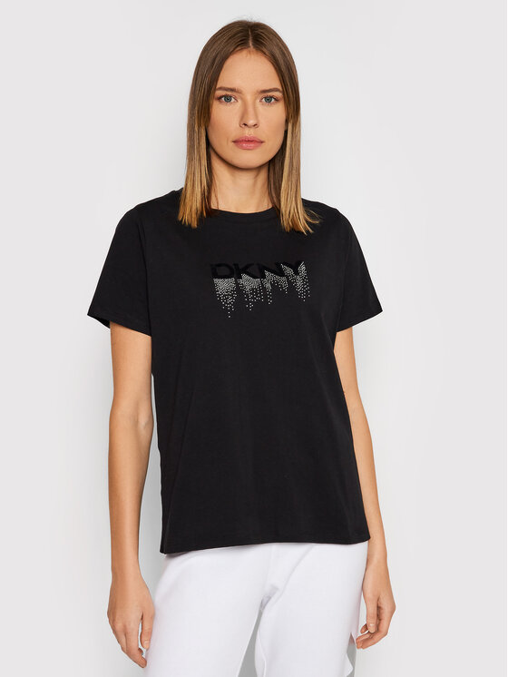 DKNY Sport Majica DP1T8273 Črna Relaxed Fit
