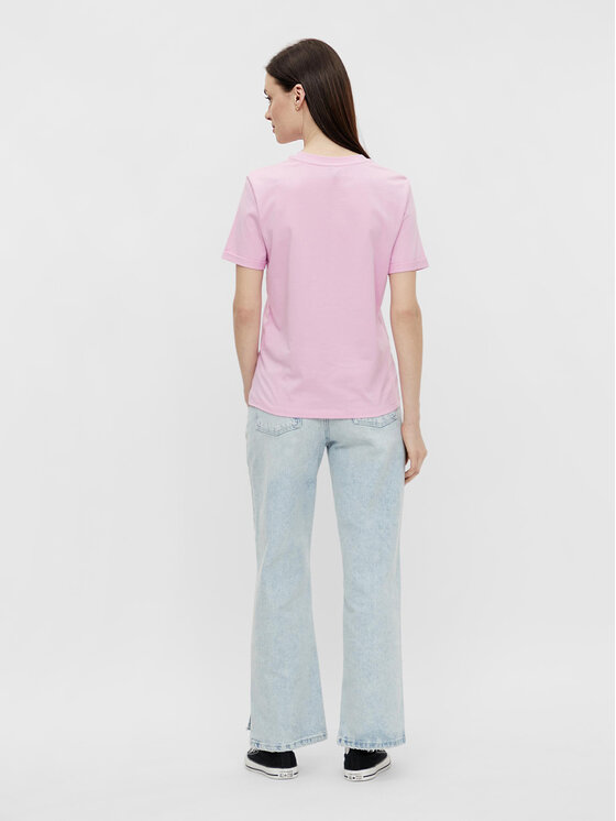 Pieces Pieces Póló Ria 17086970 Rózsaszín Regular Fit