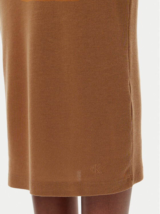 Calvin Klein Jeans Calvin Klein Jeans Vsakodnevna obleka J20J225282 Rjava Slim Fit