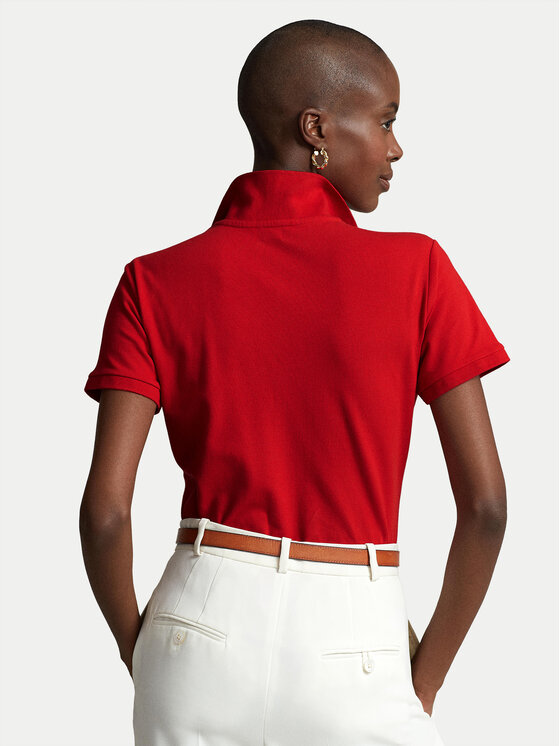 Polo Ralph Lauren Polo Ralph Lauren Polo marškinėliai 211870245004 Raudona Slim Fit