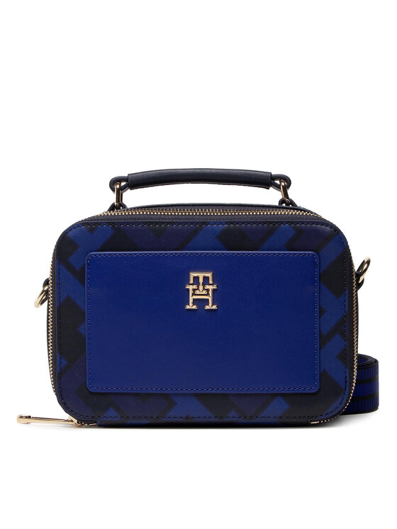 Tommy Hilfiger Sac main Iconic Tommy Trunk Monogram AW0AW13140 Bleu marine Modivo