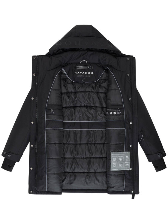 Navahoo Navahoo Kurtka zimowa Frostkuss Czarny Regular Fit