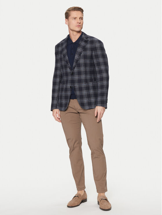 JOOP! JOOP! Marynarka 17 JB-47Hoverest 30045029 Granatowy Slim Fit