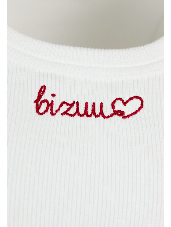 BIZUU BIZUU T-Shirt LOVIE Bílá Standard Fit