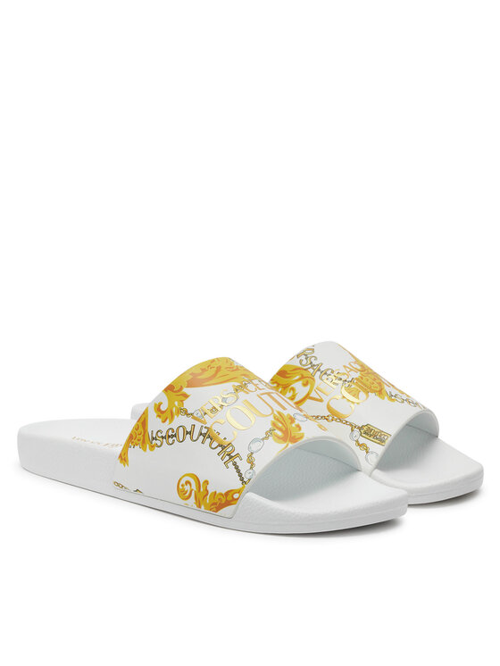 Versace Jeans Couture Versace Jeans Couture Şlapi 77YA3SQ4 ZS834 Alb