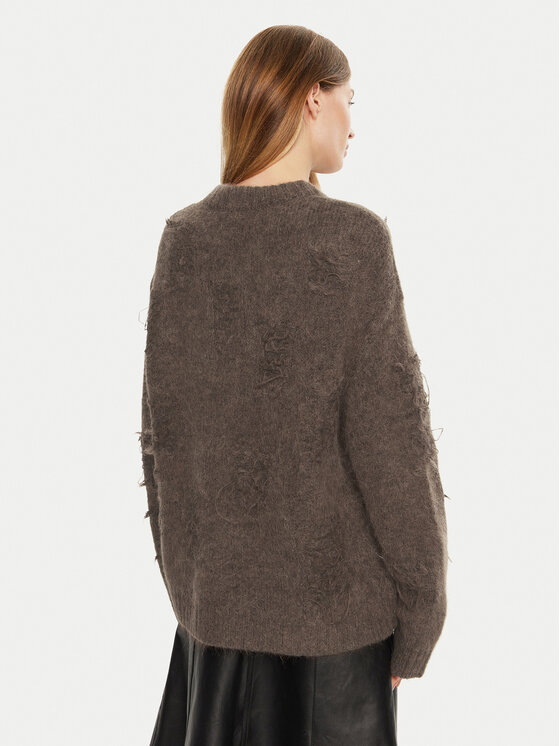 Munthe Munthe Sveter Taccu 243160724373 Hnedá Loose Fit