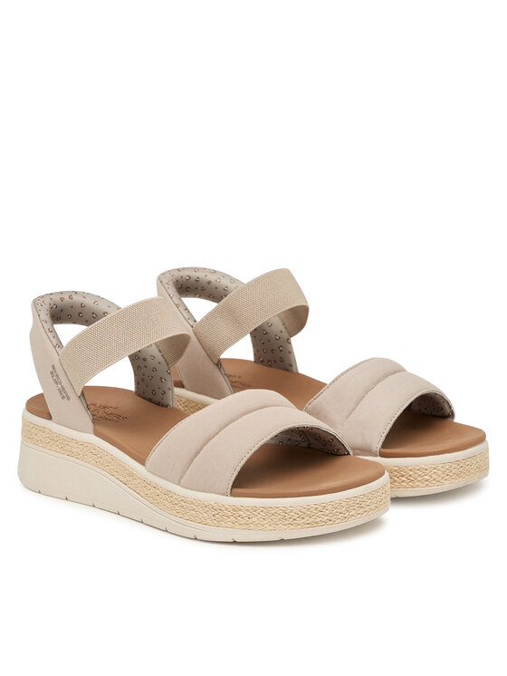 Skechers Skechers Sandały Skechers Slip-Ins: BOBS Sun Ray Beżowy