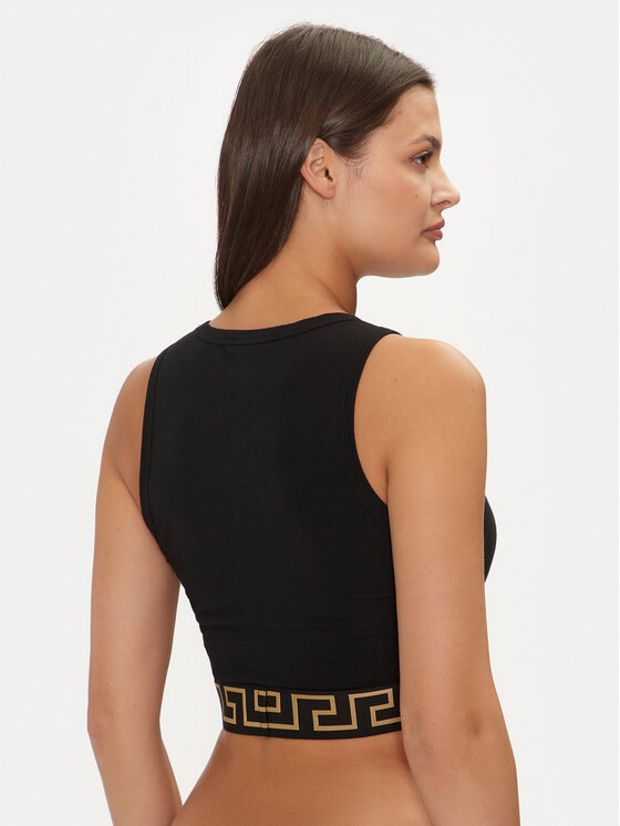 Versace Versace Sutien top 1008598 1A10011 Negru Slim Fit