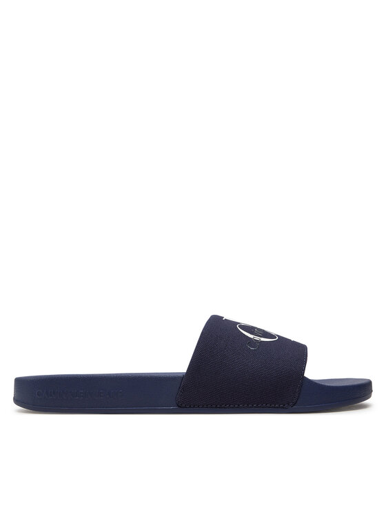 Şlapi Calvin Klein Jeans Slide Monogram Co YM0YM00061 Bleumarin