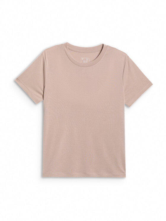4F 4F T-Shirt SPORTS CLUB Beżowy Regular Fit