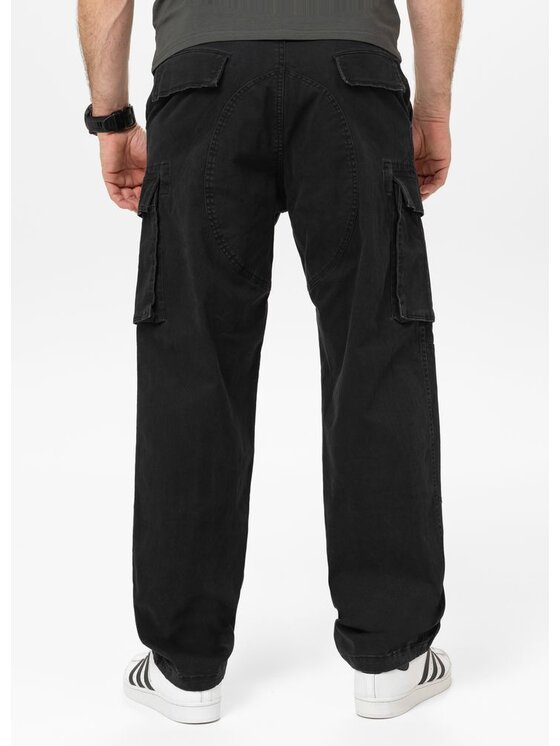 PITBULL PITBULL Spodnie dresowe Spodnie męskie bojówki SCOTT 36/30 Czarny Regular Fit