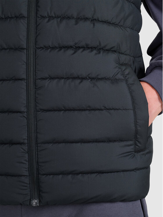 4F 4F Kamizelka MIDSHOP TEXTILE Czarny Regular Fit