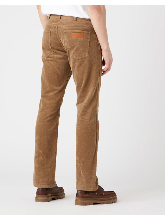 Wrangler Wrangler Pantaloni di tessuto GREENSBORO Marrone Straight Fit
