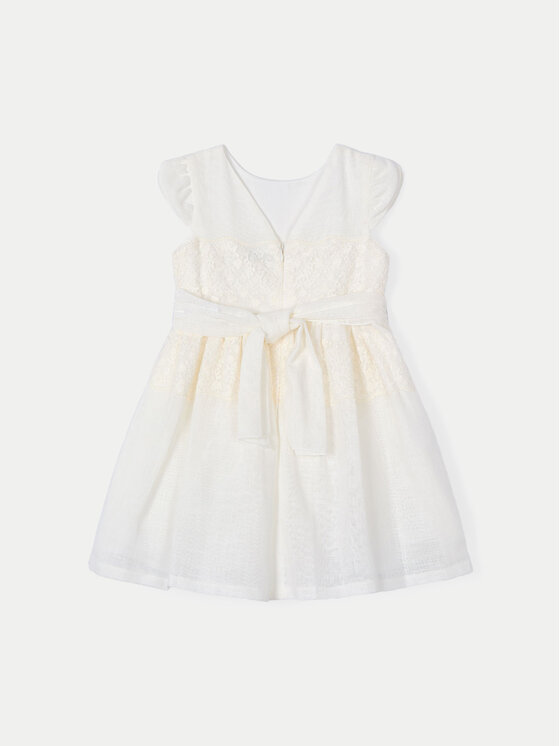 Mayoral Mayoral Elegantes Kleid 3911 Écru Regular Fit