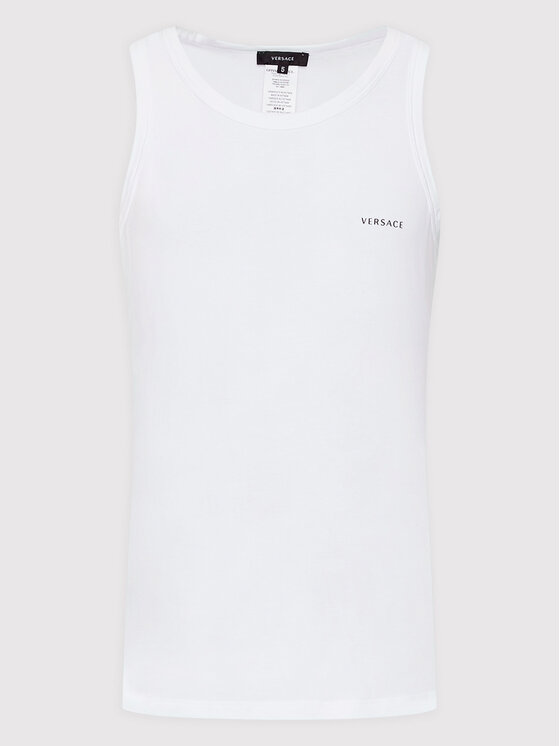 Versace Versace Комплект потници без ръкави Intimo AU04022 Бял Slim Fit