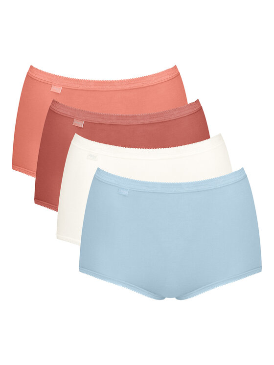 Sloggi Sloggi Set 4 perechi de chiloți de damă clasici Basic 10103326 Colorat