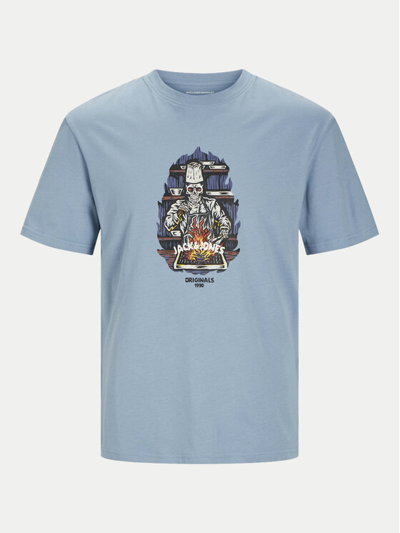 Jack&Jones Jack&Jones Marškinėliai Seven Skull 12262491 Žalia Regular Fit