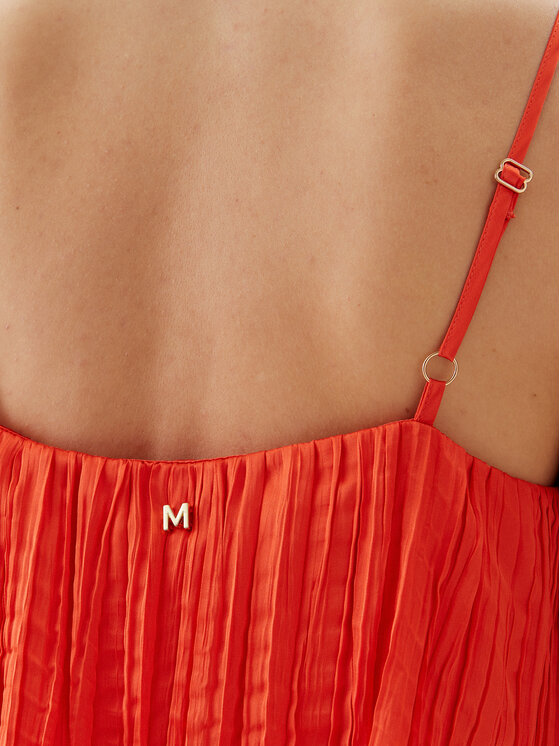 LOLA CASADEMUNT LOLA CASADEMUNT Φόρεμα καλοκαιρινό MS2516003 Πορτοκαλί Regular Fit