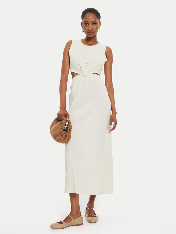 ViCOLO ViCOLO Sommerkleid TB2469 Écru Regular Fit