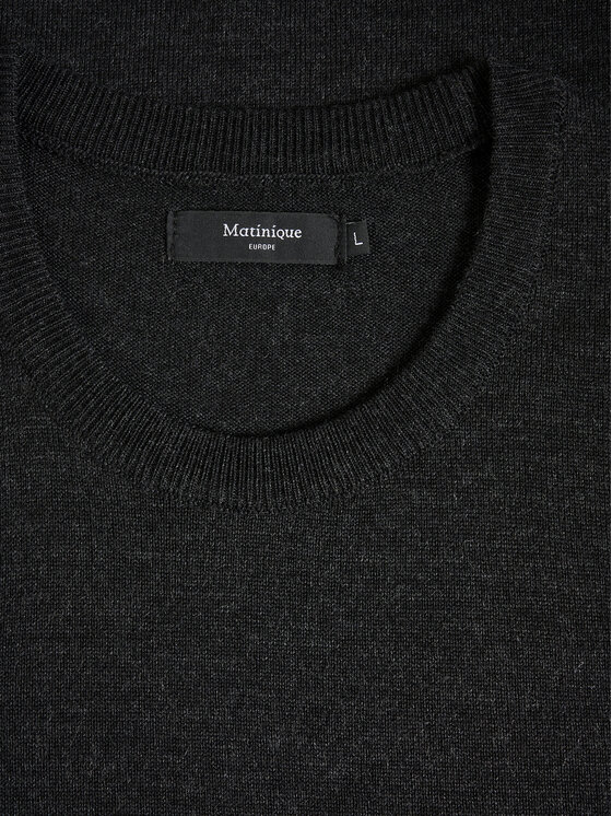 Matinique Matinique Пуловер Petro 30206499 Сив Regular Fit
