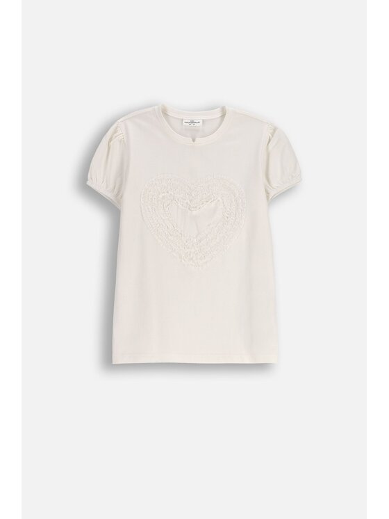 Coccodrillo Coccodrillo T-Shirt ZC5143201EJG-003 Écru Regular Fit