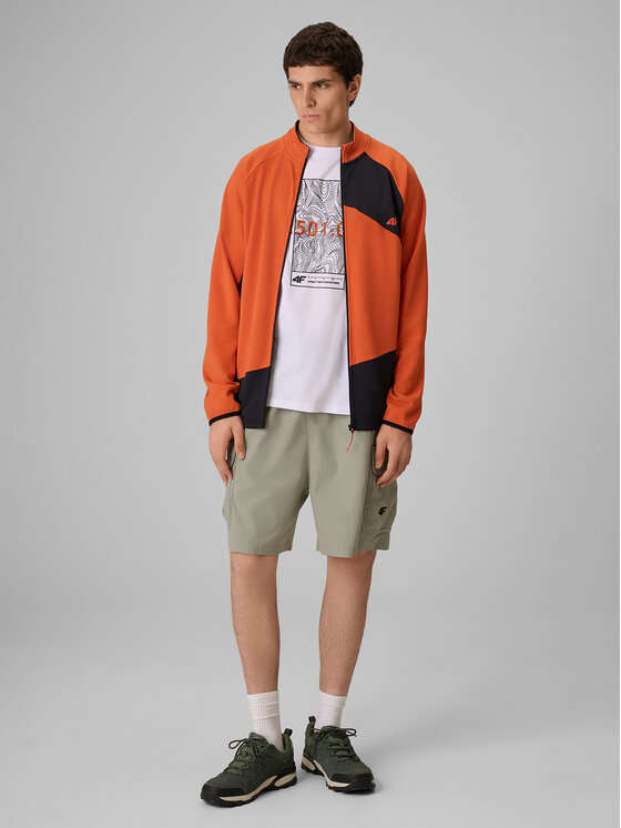 4F 4F T-Shirt TREKKING Biały Regular Fit