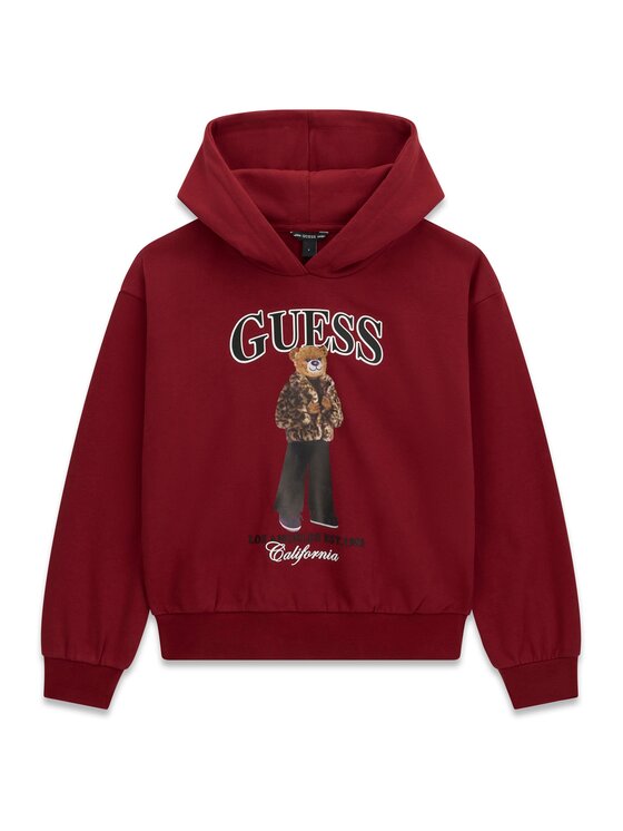 Guess Sweatshirt J6BQ03 K6086 Dunkelrot Regular Fit
