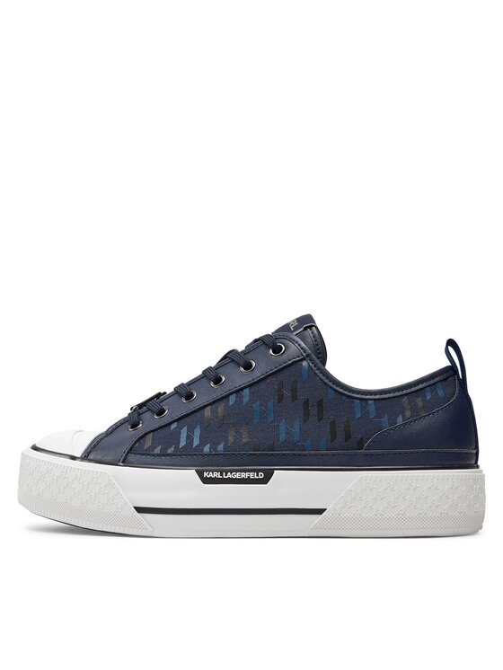 KARL LAGERFELD KARL LAGERFELD Trampki KL50424 Granatowy
