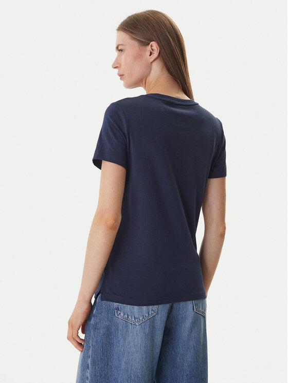 Guess Guess Тишърт W1YI1B I3Z14 Тъмносин Regular Fit