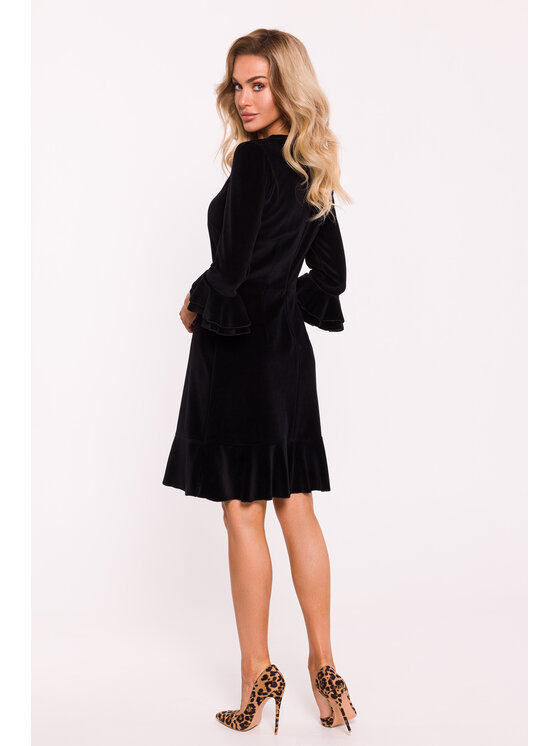 Made of Emotion Made of Emotion Večerní šaty M825 Černá Feminine Fit