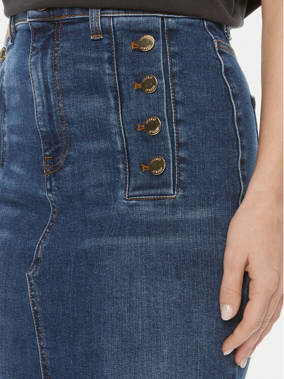 ViCOLO ViCOLO Farmer szoknya DB5056 Kék Regular Fit