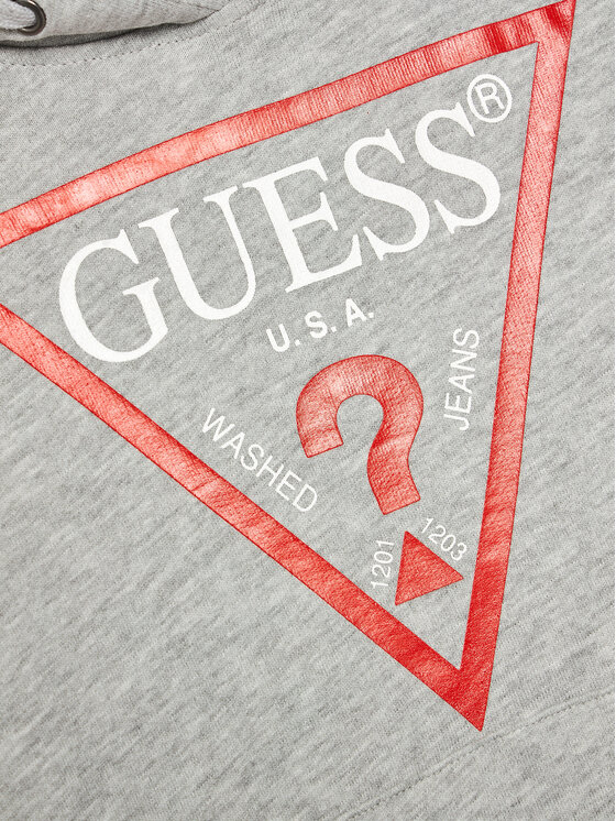 Guess Guess Felpa L92Q09 KAUG0 Grigio Regular Fit