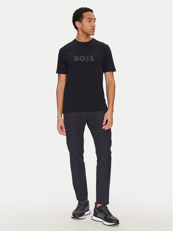 BOSS BOSS Spodnie materiałowe T_Commuter 50534303 Granatowy Slim Fit
