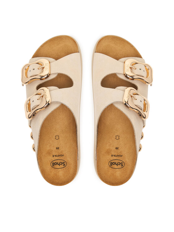 Scholl Scholl Шльопанці Flora 2 Straps Chunky F00812 Світло-бежевий