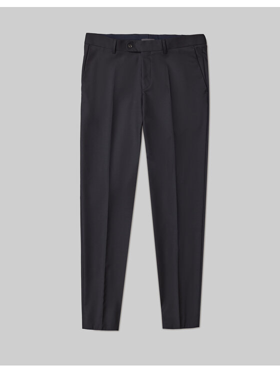 Borgio Borgio Spodnie garniturowe rosolini Granatowy Slim Fit