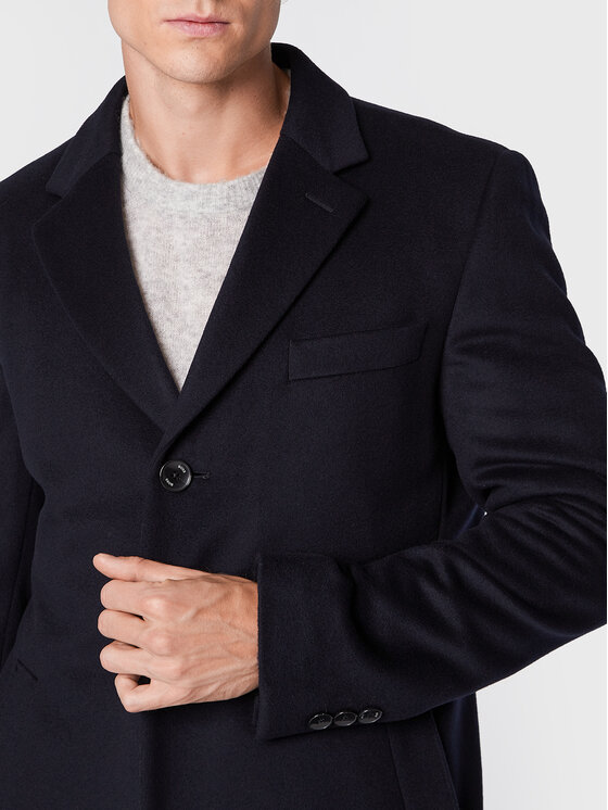 BOSS Boss Wollmantel H-Hyde-224 50479756 Dunkelblau Slim Fit