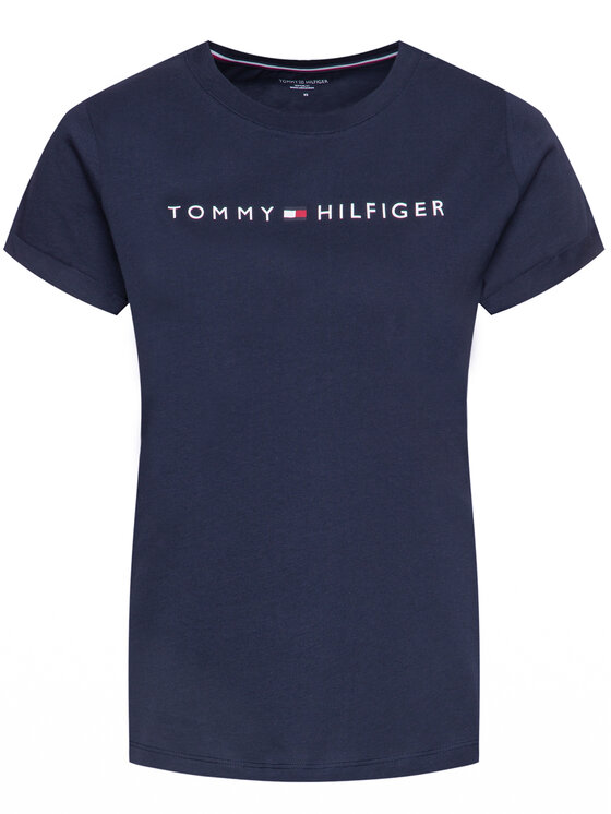 Tommy Hilfiger Tommy Hilfiger Majica UW0UW01618 Mornarsko modra Slim Fit