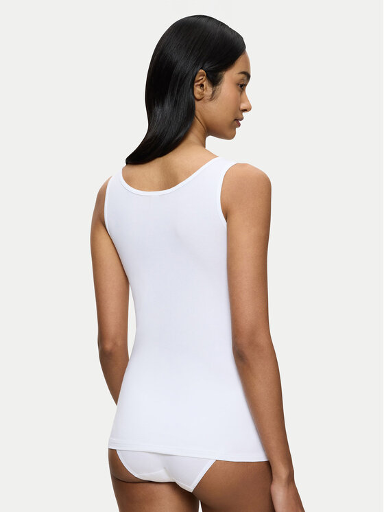 Triumph Triumph Top Feel Of Cotton 10224975 Bianco Slim Fit