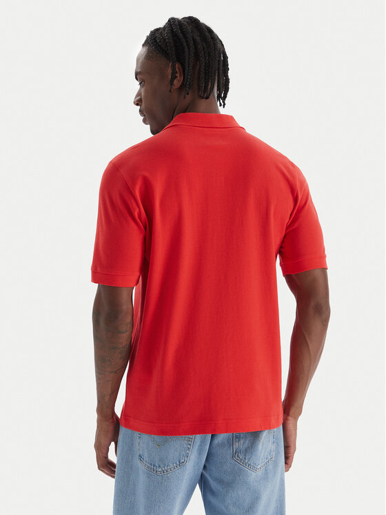 Kappa Kappa Tricou polo Logo Sharas Mss 302B3D0 Roșu Regular Fit