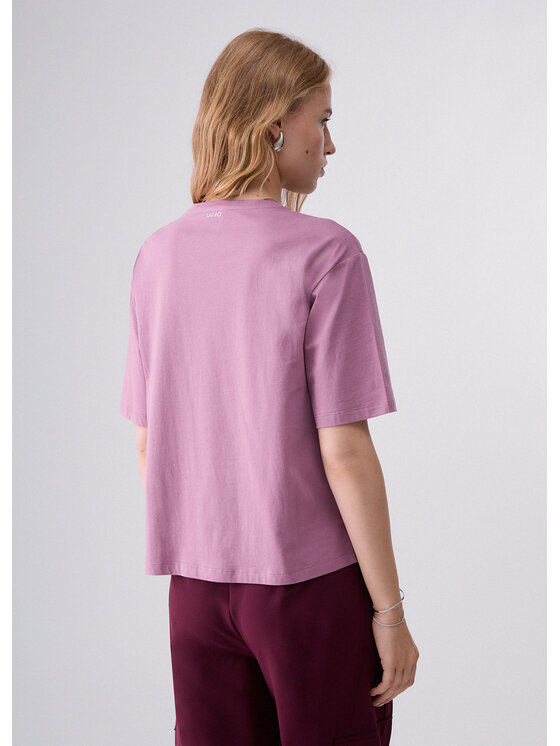 Liu Jo Liu Jo T-shirt WF6398JS904L9350 Rosa Regular Fit
