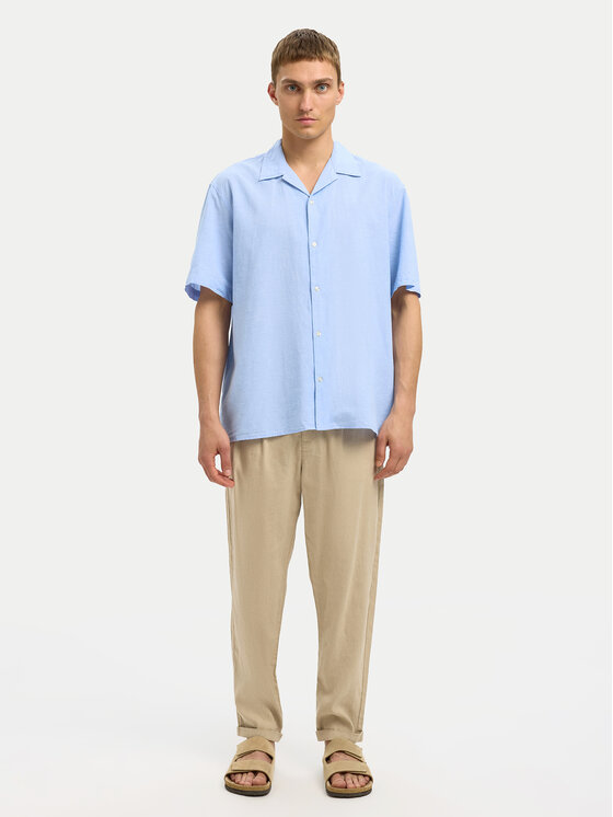 Selected Homme Selected Homme Chinosy 16092732 Beżowy Relaxed Fit